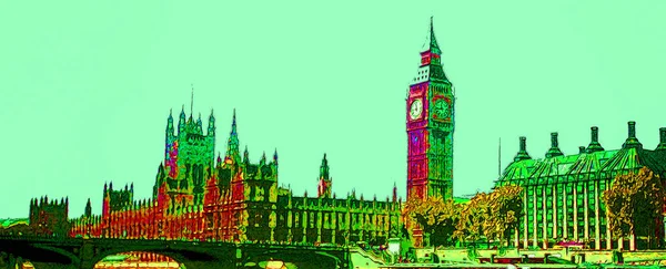 London England United Kingdom 2012 Big Ben British Parliament London — 图库照片