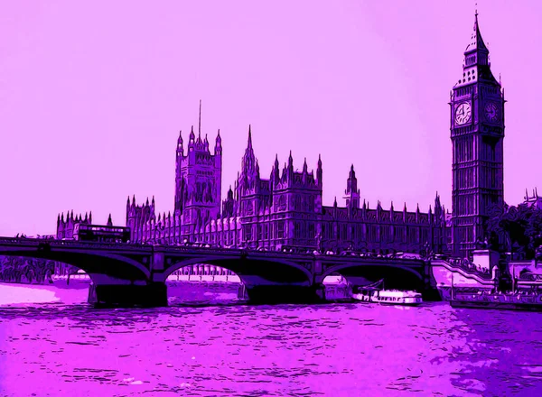 London England United Kingdom 2012 Big Ben British Parliament London — стоковое фото