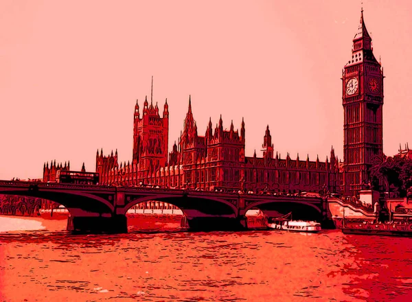 London England United Kingdom 2012 Big Ben British Parliament London — стоковое фото