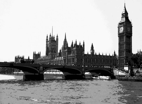 LONDON ENGLAND UK JUNE 1 2012: The Palace of Westminster is the meeting place of the House of Commons and the House of Lords, the two houses of the Parliament of the United Kingdom.