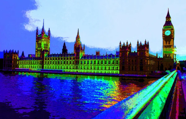 London England United Kingdom 2012 Big Ben British Parliament London — Foto Stock