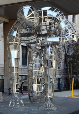 MONTREAL CANADA 04 06 2022: L'Imploreur, Mathieu Isabelle Hopital Hotel-Dieu hospital