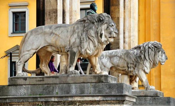 lion statues in rome, italy
