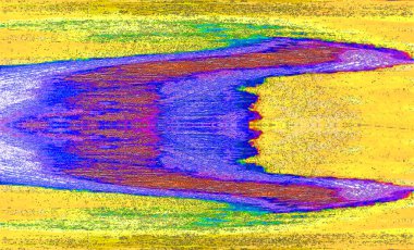 Parlak yüzey veya parlak cam üzerinde dalgalı parlak renkler desenli soyut arkaplan