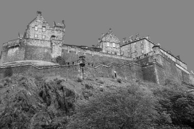 EDINBURGH SCOTLAND UNITED KINGDOM 06 06 2012: Edinburgh Castle is a historic castle. It stands on Castle Rock, which has been occupied by humans since at least the Iron Ageac