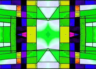 GASPE QUEBEC CANADA 08 17 2012: Stained glass window of Christ the King Cathedral (French: Cathedrale du Christ-Roi de Gaspe)