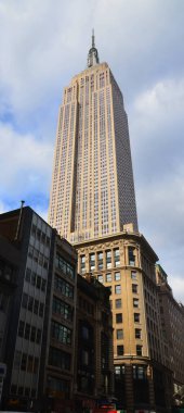 NEW YORK CITY, NY 10 29 201: Midtown and the Empire State Building in New York City. Empire State Building is a 102-story landmark was world's tallest building for more than 40 years