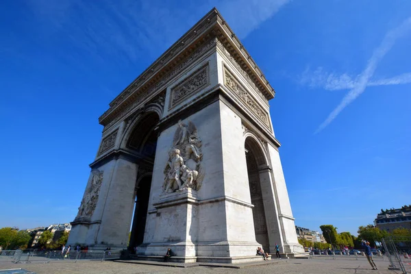 Paris France Triumphal Arch Etoile Monument Designed Jean Chalgrin 1806 — Stock Photo, Image