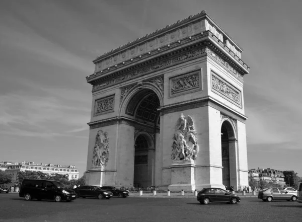 Paris France Triumphal Arch Etoile Monument Designed Jean Chalgrin 1806 — Fotografia de Stock