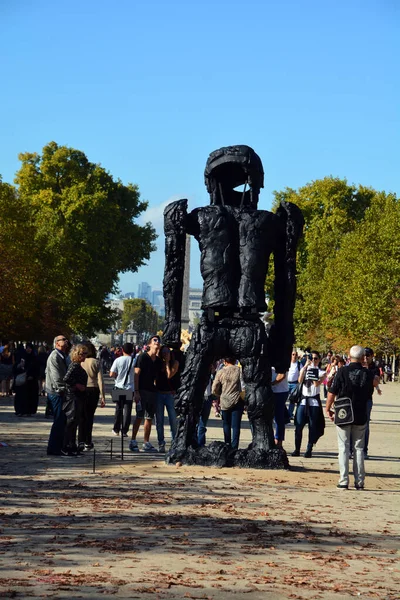Paris France 2014 Thomas Houseagos Giant Figure Cyclops Monumental Size — Stockfoto