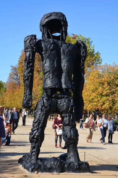 Paris France 2014 Thomas Houseagos Giant Figure Cyclops Monumental Size —  Fotos de Stock