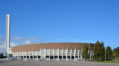 Futbol Stadyumu havadan görünümü 