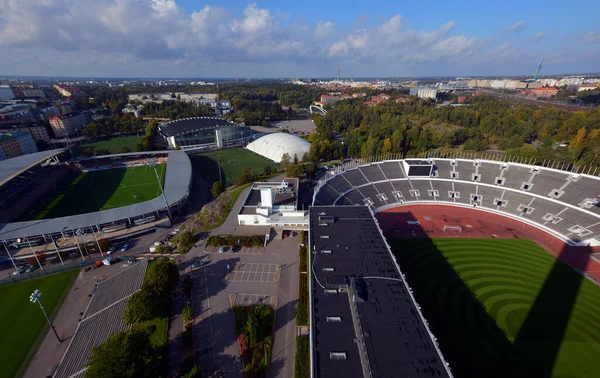 Luftaufnahme Vom Fußballstadion — Stockfoto