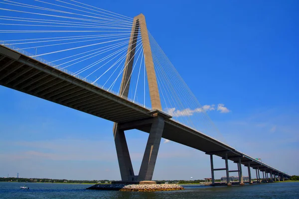 Charleston Usa June 2916 Arthur Ravenel Bridge Cable Stayed Bridge — Stok fotoğraf