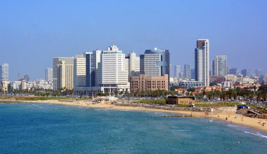 TEL AVIV ISRAEL 04 11 2016: Tel Aviv-Yafo is a city in Israel. It is known to be the financial center and the technology hub of Israel. Tel Aviv is the largest city in the Gush Dan region of Israel