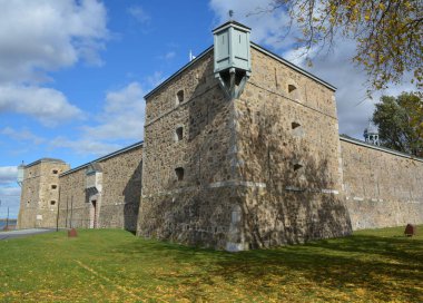 CHAMBLY QUEBEC CANADA 10 19 2016: Fort Chambly is a historic fort in La Vallee-du-Richelieu Regional County Municipality, Quebec. The fort is designated as a National Historic Site of Canada.