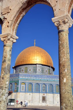 JERUSALEM ISRAEL 23: 10 16: Kudüs 'teki Kudüs' ün asil mabedi olarak bilinen Tapınak Dağı, dünyanın en önemli dini mekanlarından biridir..