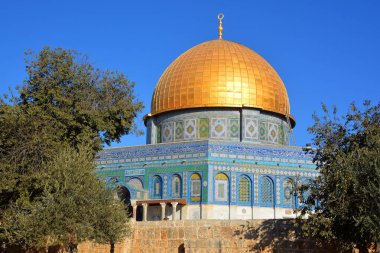 JERUSALEM ISRAEL 23: 10 16: Kudüs 'teki Kudüs' ün asil mabedi olarak bilinen Tapınak Dağı, dünyanın en önemli dini mekanlarından biridir..