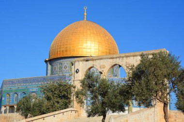 JERUSALEM ISRAEL 23: 10 16: Kudüs 'teki Kudüs' ün asil mabedi olarak bilinen Tapınak Dağı, dünyanın en önemli dini mekanlarından biridir..