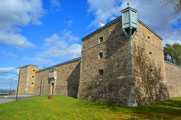 CHAMBLY QUEBEC CANADA 10 19 2016: Fort Chambly is a historic fort in La Vallee-du-Richelieu Regional County Municipality, Quebec. The fort is designated as a National Historic Site of Canada.