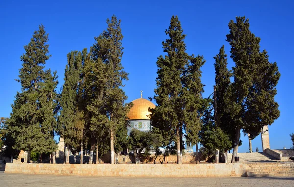 Israel Jerusalem Monte Templo Conhecido Como Nobre Santuário Jerusalém Localizado — Fotografia de Stock