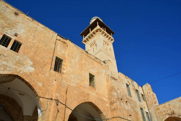 Jerusalem Israel 2016 Fakhria Minaret Tower South West Corner Temple — Stockfoto