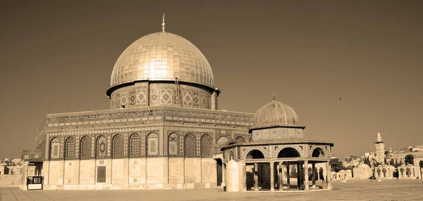 Israel Jerusalem Monte Templo Conhecido Como Nobre Santuário Jerusalém Localizado — Fotografia de Stock