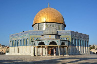 JERUSALEM ISRAEL 23: 10 16: Kudüs 'teki Kudüs' ün asil mabedi olarak bilinen Tapınak Dağı, dünyanın en önemli dini mekanlarından biridir..