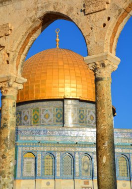 JERUSALEM ISRAEL 23: 10 16: Kudüs 'teki Kudüs' ün asil mabedi olarak bilinen Tapınak Dağı, dünyanın en önemli dini mekanlarından biridir..