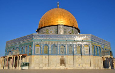 JERUSALEM ISRAEL 23: 10 16: Kudüs 'teki Kudüs' ün asil mabedi olarak bilinen Tapınak Dağı, dünyanın en önemli dini mekanlarından biridir..