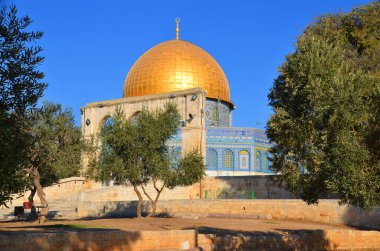 JERUSALEM ISRAEL 23: 10 16: Kudüs 'teki Kudüs' ün asil mabedi olarak bilinen Tapınak Dağı, dünyanın en önemli dini mekanlarından biridir..