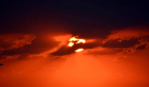 Sunset Tel Aviv Israel Ocean Beach — Photo