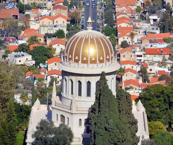 Haifa Israel Los Jardines Bahai Encuentran Los Lugares Sagrados Bahai — Foto de Stock
