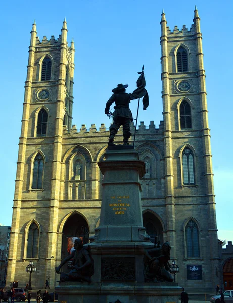 Montreal Canada 2016 Old Montreal Notre Dame Basilica French Basilique — Stockfoto