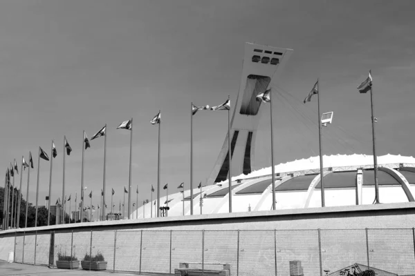 Монреаль Quebec Canada 2022 Олимпийский Стадион Башня Монреаля Самая Высокая — стоковое фото