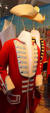 QUEBEC ŞEHRİ CANADA 08 28 2022: İngiliz Asker 'in ünlü İbrahim Ovası Muharebesi (1759) ve Sainte-Foy Muharebesi (1760))  