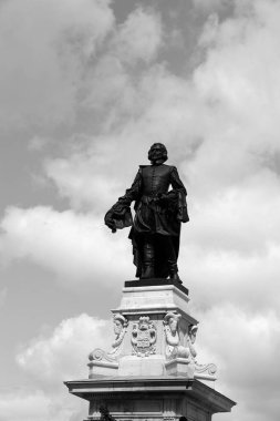 QUEBEC CITY CANADA 08 29 29: 22: Samuel de Champlain heykeli 