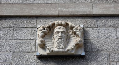 QUEBEC CITY CANADA 08 28 2022: Bu maskeler Bordeaux şehri tarafından Qubec şehrine bağışlandı..