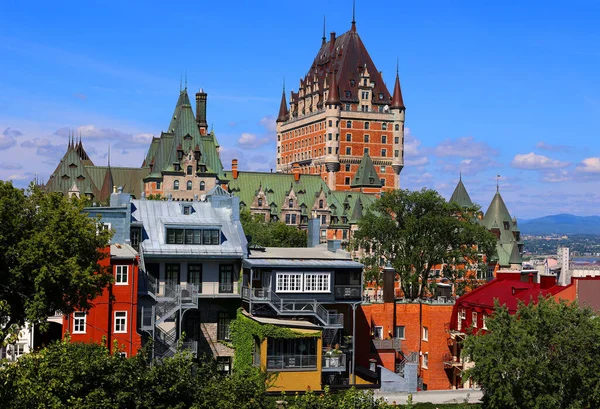 Quebec City Canada 2022 Chateau Frontenac Гранд Отель Отель Признан — стоковое фото