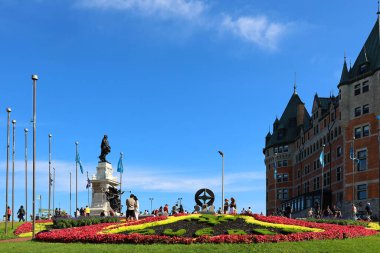 QUEBEC CITY CANADA 08 29 29: 22: Samuel de Champlain heykeli 