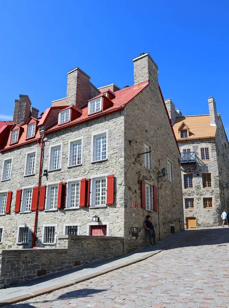Quebec City Quebec Canada 2021 Unesco Világörökségi Kincse Old Quebec — Stock Fotó