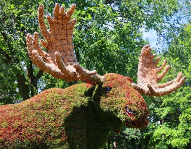 Mosaiculture 'daki geyik heykeli Bir Zamanlar Dünya' sında sergi, gezegenimizdeki yaşamın güzelliği için bir ilahi olacak.