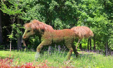 At Heykeli Mozaiği Bir Zamanlar Dünya 'sında sergi, gezegenimizdeki yaşamın güzelliği için bir ilahi olacak.