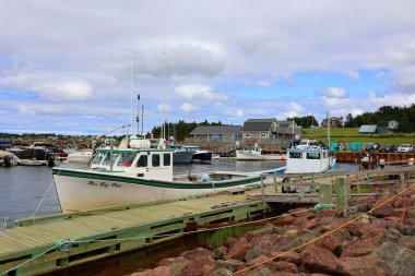 FRENCH RIVER PRINCE EDWARD ADLAND 08 17 2022: Fransız Nehri, Queens County 'de, Prince Edward Adası' nın orta kesiminde yer almaktadır.