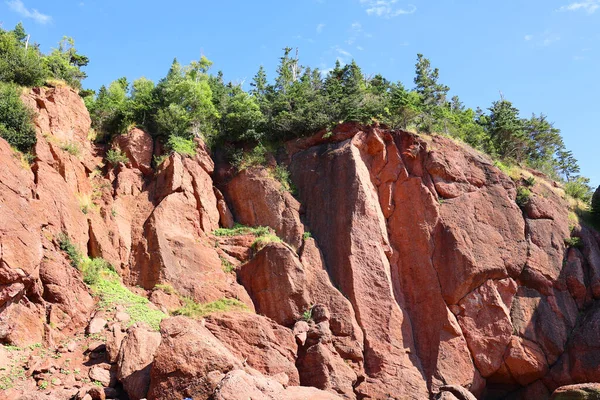 Hopewell Rocks Park Canadá Localizado Nas Margens Baía Fundy Oceano — Fotografia de Stock