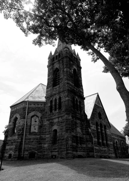 Charlottetown Prince Edwards群岛2022年8月16日 圣保罗圣公会在夏洛特市中心的一座历史性石教堂举行礼拜仪式 — 图库照片