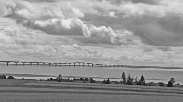 Borden Carleton Prince Edward Island 2022 Confederation Bridge Box Girder — Stock Photo, Image