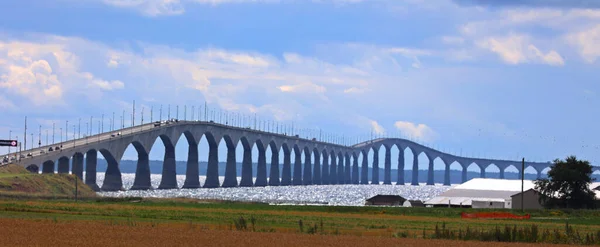 Borden Carleton Prince Edward Island 2022 Konföderációs Híd Transzkanadai Autópályát — Stock Fotó