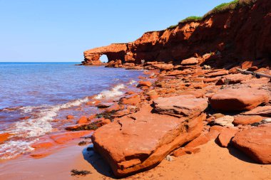 Cavendish Beach Prince Edward Island Milli Parkı'nda (Prince Edward Island, Kanada)