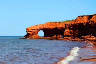 Cavendish Beach Prince Edward Island Milli Parkı'nda (Prince Edward Island, Kanada)
